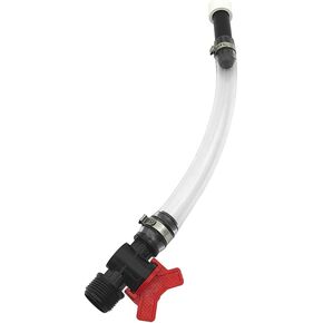 Racing Fuel Filler Hose with Ball Valve Shut-Off and Hose Bender for Racing Fuel, Jegs Jugs, LC2 Jugs, Racing Replacement Gas Can Cap Jug Hose Utility