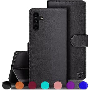 XcaseBar for Samsung Galaxy A14 5G Wallet case with Zipper Credit Card Holder 【RFID Blocking】, Flip Folio Book PU Leather Phone case Shockproof Cover Women Men for Samsung A14 case Wine Red