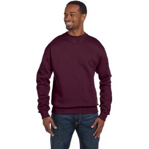Champion Men's Powerblend Fleece Crew, Double Logo