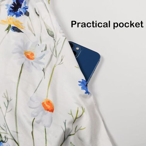 Mumetaz Mommy and Me Maxi Dress Casual Long Sleeve Floral Print Fall Long Maxi Dresses with Pockets in Saudi Arabia