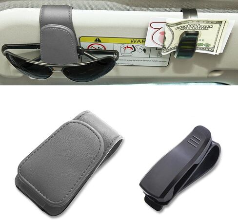 2 Packs Sunglass Holder for Car Visor, Two Different Visor Clip for Different Sunglasses(Black) in Saudi Arabia