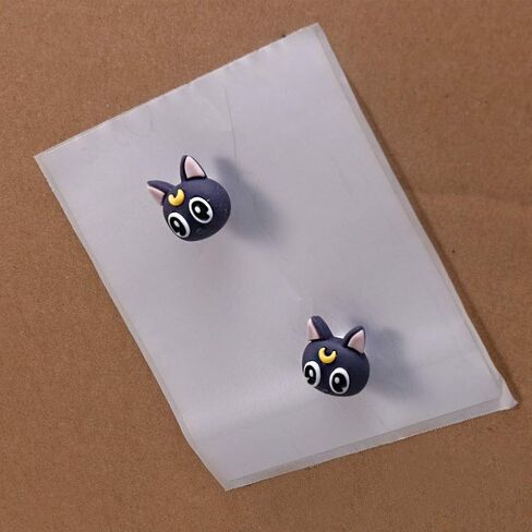 لطيف الحيوان دفع دبابيس، jruiZhp 20 جهاز كمبيوتر شخصى لطيف القط الزخرفية دفع دبابيس لوحة الإعلانات الإبهام مسمار رسم دبابيس مقاطع للوحة الفلين ورق الصور الفوتوغرافية خريطة الحائط مكتب اللوازم المنزلية ديكور هدية (القط الأسود) in Kuwait