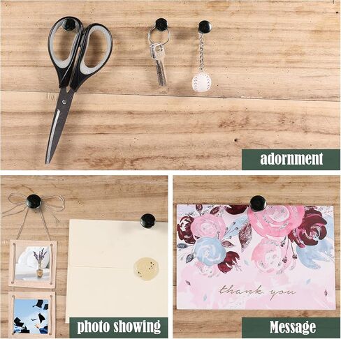 30pcs Giant Push Pin, Plastic Head, Steel Point, 1.14inch Large Pushpin for Cork Board Black Pushpins Suitable for Wall Hanging Office Home Classroom Decoration in Saudi Arabia