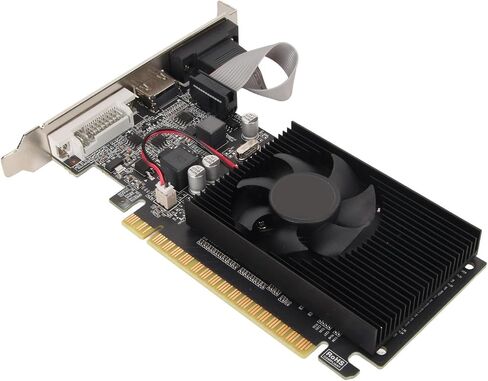 GT610 1G 1GB DDR3 Graphics Card, 810/1800MHz Desktop Video Card with Cooling Fan, PCI Card Graphics Card with PCI Express X16 2.0, , DVI, VGA Interface in Saudi Arabia