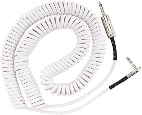 Fender Hendrix Voodoo Child Coiled Instrument Cable, Straight/Angle, Black, 30ft in Kuwait