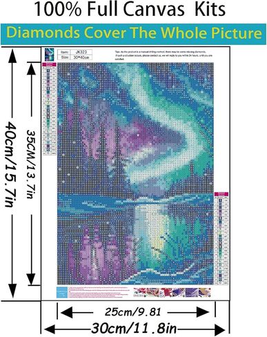 5D Diamond Painting Kits for Adults Beginners,Starry Night Landscape Diamond Art Kit,DIY Full Round Drill Diamond Dot Gem Art Kits for Adults,Home Wall Decor 11.8x15.7 Inch in Saudi Arabia