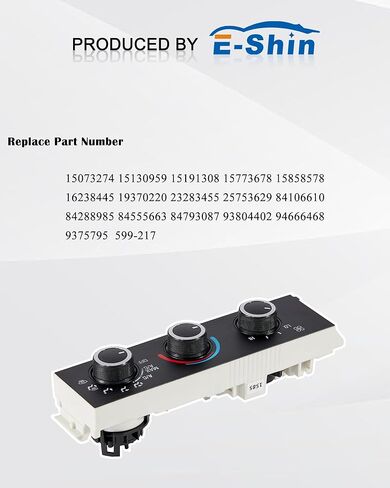 لوحة تبديل التحكم في تكييف الهواء والسخان 599-217 وحدة التحكم في المناخ HVAC لاستبدال Chevy Express Kodiak Astro GMC Savana Topkick Safari يستبدل 15773678 in Kuwait