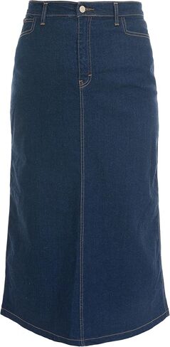 Ladies Women's Indigo Stretch Denim Maxi Skirt Sizes 4 to 28. Length 35" in Saudi Arabia
