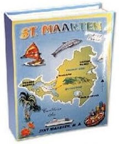 ST. MAARTEN Terres Basses Marigot Orient Beach 4x6 Photo Frame Album Keepsake for Pictures from Your Great Vacation in Saudi Arabia