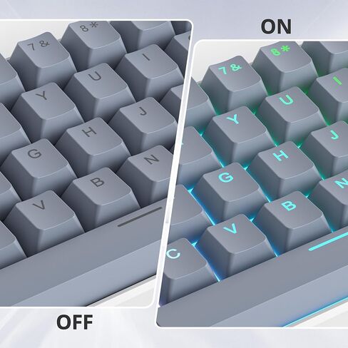 Guffercty kred 61-Key PBT Cherry Profile Keycaps 60 Percent Dye-sub with 6.25U Space Bar for Cherry MX Switch for 60% Mechanical Gaming Keyboard, Only Keycaps (72-key Botanical) in Saudi Arabia