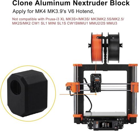 جورب سيليكون Prusa MK4، غطاء جورب عالي الجودة لكتلة فوهة سخان Prusa Hot End، غطاء رأس طباعة فوهة Hotend Prusa المعزولة (4) in Kuwait