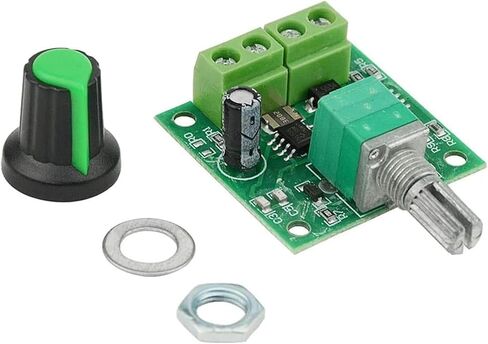 6 قطع DC PWM وحدة تحكم في سرعة المحرك DC 1.8-15V إلى 1.8V-3V-5V-6V-12V 2A 30W مفتاح تشغيل قابل للتعديل مع صمام الاسترداد الذاتي 2A وبدء ضوء LED in Kuwait