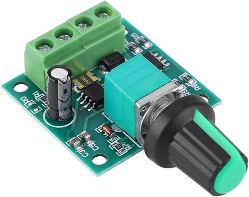 6 قطع DC PWM وحدة تحكم في سرعة المحرك DC 1.8-15V إلى 1.8V-3V-5V-6V-12V 2A 30W مفتاح تشغيل قابل للتعديل مع صمام الاسترداد الذاتي 2A وبدء ضوء LED in Kuwait