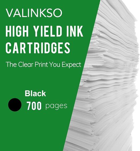 استبدال خراطيش الحبر الأسود 67XL المعاد تصنيعها لجهاز HP 67XL Black Work مع DeskJet 2700 2700e 2752 2752e 2755e 2755 4155 Envy 6000 6055e 6055 6075 Envy Pro 6400 6455 6475 (2 أسود) in Kuwait