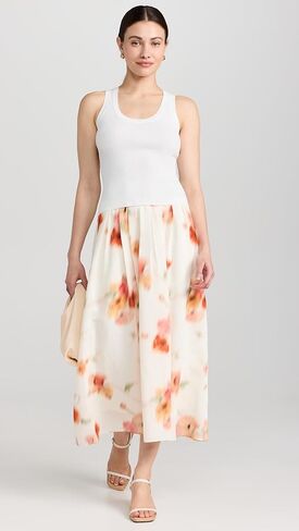 Vince Women's Poppy Blur Gathered Easy Skirt in Kuwait