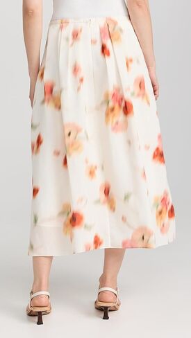 Vince Women's Poppy Blur Gathered Easy Skirt in Kuwait
