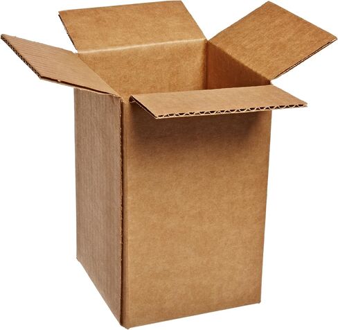 Aviditi 558 Corrugated Cardboard Box 5" L x 5" W x 8" H, Kraft, for Shipping, Packing and Moving (Pack of 25) in Saudi Arabia