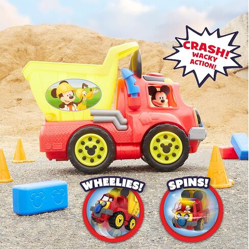 شاحنة قلابة واكي ويلر من ديزني جونيور ميكي ماوس، لعبة بناء تفاعلية مع أضواء وأصوات in Kuwait