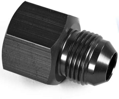 6AN Female to Male 4AN Flare Hose Union Reducer Reducing Fuel Line Fitting Aluminum Adapter Black Thread AN6 (9/16x18) to AN4 (7/16x20) in Saudi Arabia