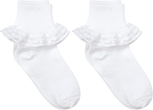 Country Kids Baby Girls Rose Chain Lace Socks in Saudi Arabia
