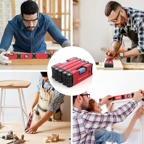 أداة مستوى قابلة للطي من ENUODA، مستويات طوربيد قابلة للتمديد 28 بوصة، أداة تسوية متعددة الزوايا مع أدوات قياس النجارة المغناطيسية للحرفيين والسباكين والنجارين والبنائين in Kuwait