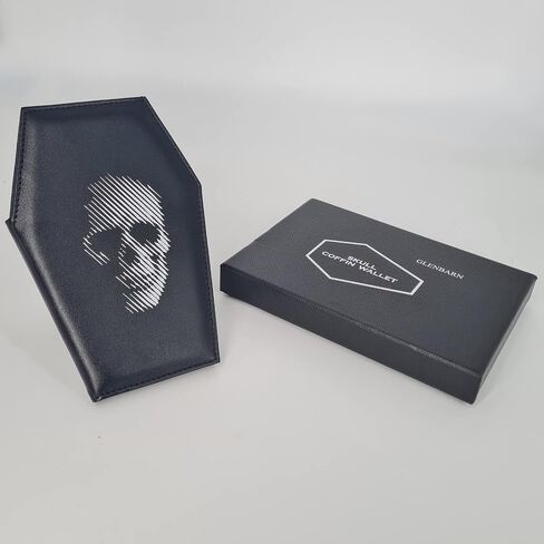 Skull Wallet - Coffin shaped Goth accessories or Coffin Purse for Men and Women - Black Vegan Horror Wallet in Saudi Arabia