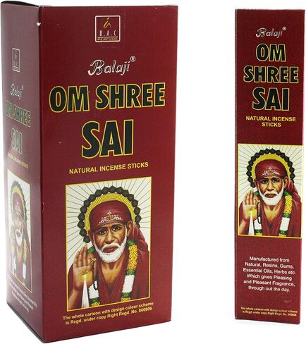 Balaji Chandan Pure Mysore Sandal Mild Incense Sticks, (12 Units x 15 Sticks), Brown,11 x 9.7 x 25 cm in Saudi Arabia
