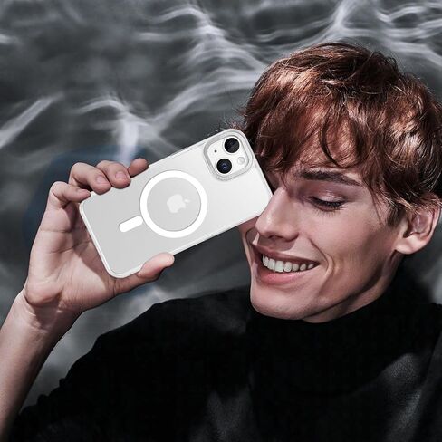 حافظة BENTOBEN لهاتف iPhone 15، حافظة هاتف iPhone 15 [متوافقة مع MagSafe]، غطاء مغناطيسي شفاف غير لامع مقاوم للصدمات للنساء والفتيات لهاتف iPhone 15 6.1 بوصة، وردي فاقع in Kuwait