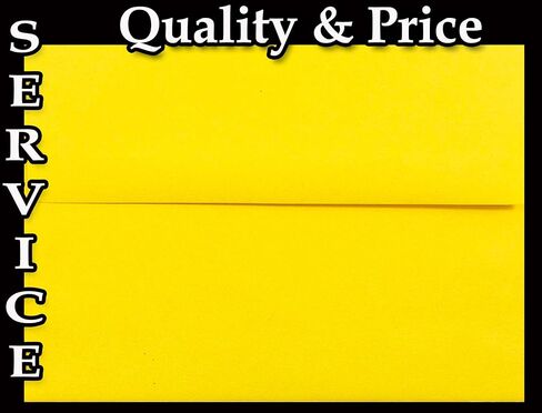Bright Sun Yellow A7-100 Boxed 5-1/4 x 7-1/4 Envelopes for 5 x 7 Invitations Weddings Showers Communions from The Envelope Gallery in Saudi Arabia