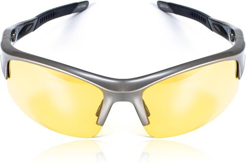 Night Vision Driving Glasses HD Yellow Lens Fit Over Sunglasses for Men Women Anti Glare Polarized Nighttime Glasses in Saudi Arabia