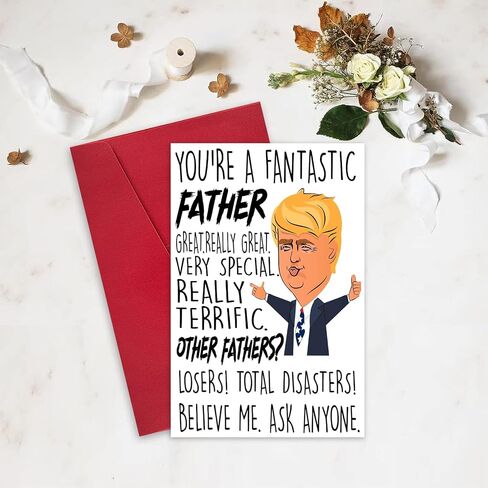 Bonus Dad Fathers Day Card, Dad Birthday Gifts From Stepdaughter Stepson, Fathers Day Card for Stepdad, Thanks For Putting Up With My Mom Card in Saudi Arabia