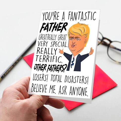 Bonus Dad Fathers Day Card, Dad Birthday Gifts From Stepdaughter Stepson, Fathers Day Card for Stepdad, Thanks For Putting Up With My Mom Card in Saudi Arabia