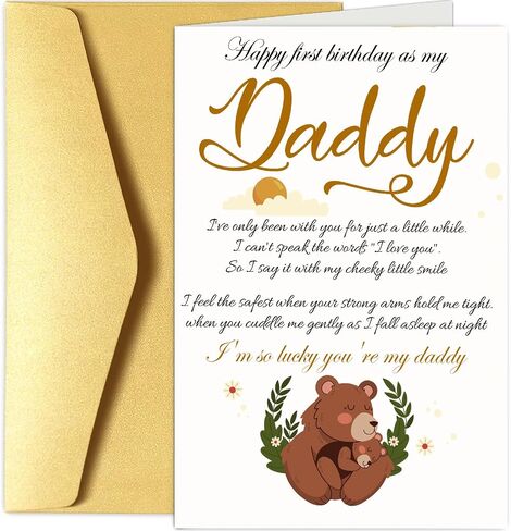 Bonus Dad Fathers Day Card, Dad Birthday Gifts From Stepdaughter Stepson, Fathers Day Card for Stepdad, Thanks For Putting Up With My Mom Card in Saudi Arabia