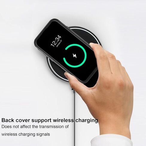 Designed for iPhone 12 Case, iPhone 12 Pro Case, Heavy Durable 3 in 1 Cover Drop-Proof Scratch-Resistant Protective Case for Apple iPhone 12/12 Pro(Black) in Saudi Arabia