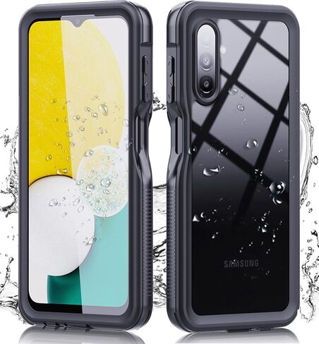 Hllhunkhe for Samsung Galaxy A13 5G Waterproof Case with Built-in Screen Protector - Rugged Full Body Underwater Dustproof Shockproof Drop Proof Protective Cover for Samsung Galaxy A13 5G (Black) in Saudi Arabia