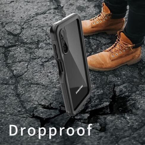 Hllhunkhe for Samsung Galaxy A13 5G Waterproof Case with Built-in Screen Protector - Rugged Full Body Underwater Dustproof Shockproof Drop Proof Protective Cover for Samsung Galaxy A13 5G (Black) in Saudi Arabia