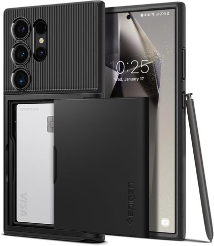 Spigen Slim Armor CS Designed for Galaxy S24 Ultra Case (2024) [Military-Grade Protection] - Abyss Green in Saudi Arabia