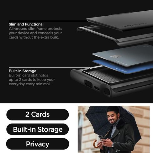 Spigen Slim Armor CS Designed for Galaxy S24 Ultra Case (2024) [Military-Grade Protection] - Abyss Green in Saudi Arabia