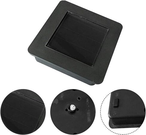 Solar Light Replacement Top Panel,Square Solar Panel Top Replacement, Replacement Solar Lantern Lids, Solar Light Battery Parts Battery Box for Outdoor Hanging Table Light(2pcs) in Saudi Arabia