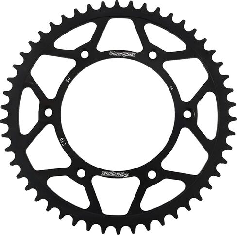 Supersprox RFE-210-50-BLK Rear Steel Sprocket Black Compatible With/Replacement For Honda CR 125 R 1979-2007, 100 YB 18, CRF 230 L 2008 2009 in Saudi Arabia