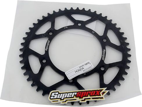 Supersprox RFE-210-50-BLK Rear Steel Sprocket Black Compatible With/Replacement For Honda CR 125 R 1979-2007, 100 YB 18, CRF 230 L 2008 2009 in Saudi Arabia