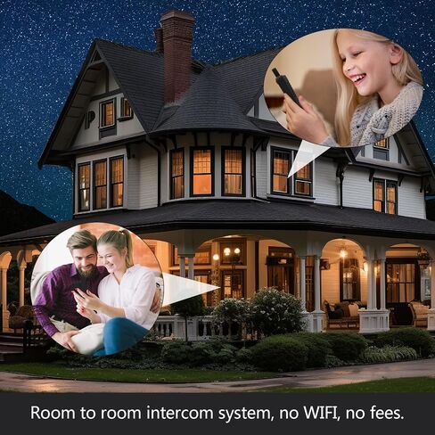 Intercom for Elderly - Full Duplex Wireless Intercom System for Home Use - 1000ft Two-Way Communication - Room to Room Intercom - Easy to Use Suitable fo Elderly/Kids/Pregnant in Saudi Arabia