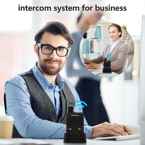 Intercom for Elderly - Full Duplex Wireless Intercom System for Home Use - 1000ft Two-Way Communication - Room to Room Intercom - Easy to Use Suitable fo Elderly/Kids/Pregnant in Saudi Arabia