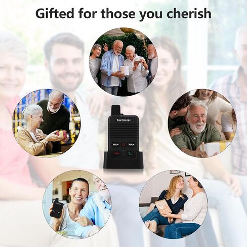 Intercom for Elderly - Full Duplex Wireless Intercom System for Home Use - 1000ft Two-Way Communication - Room to Room Intercom - Easy to Use Suitable fo Elderly/Kids/Pregnant in Saudi Arabia