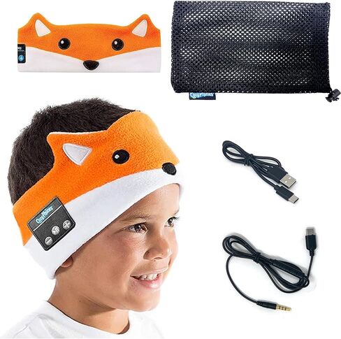 Sensory Headphones for Kids - Autism Sensory Toys, Wireless & Wired Toddler Earphones with Volume Protection, Ideal for Kids with Sensory Issues, Toddlers 3-4, Kids 5-7 - Fox in Saudi Arabia