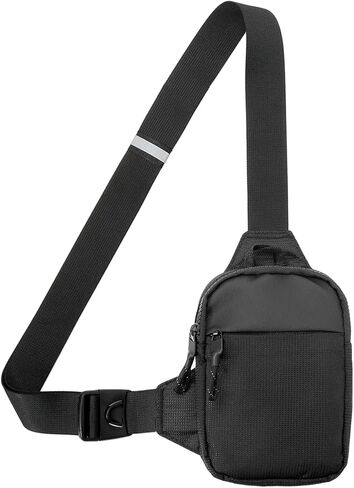 Small Sling Bag for Men and Women - Small Crossbody Bag Casual Waterproof Phone Chest Bag for Travelling Hiking in Saudi Arabia