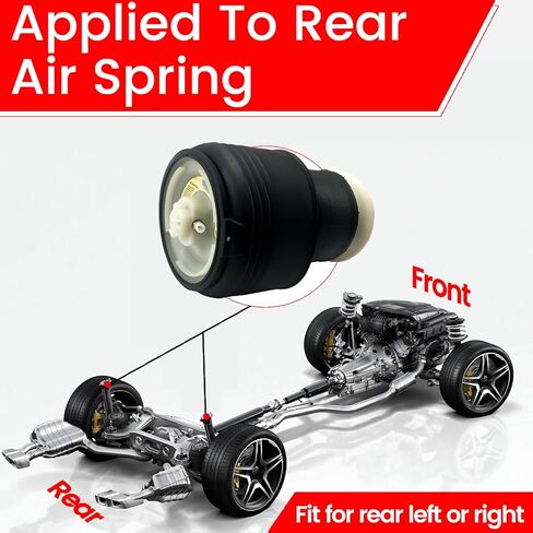 حقيبة زنبركية للتعليق الهوائي الخلفي من VIGOR متوافقة مع سيارة BMW X5 E70 وX6 E71/E72 الهجينة، رقم OEM 37126790078، 37126790080 in Kuwait