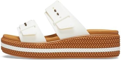 Crocs Women's Brooklyn Buckle Low Wedge Sandal in Saudi Arabia