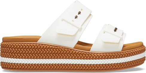Crocs Women's Brooklyn Buckle Low Wedge Sandal in Saudi Arabia