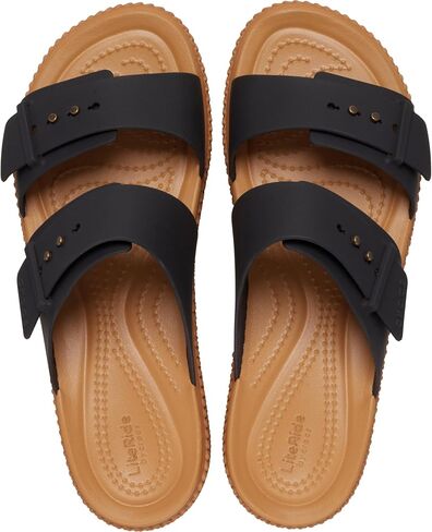 Crocs Women's Brooklyn Buckle Low Wedge Sandal in Saudi Arabia